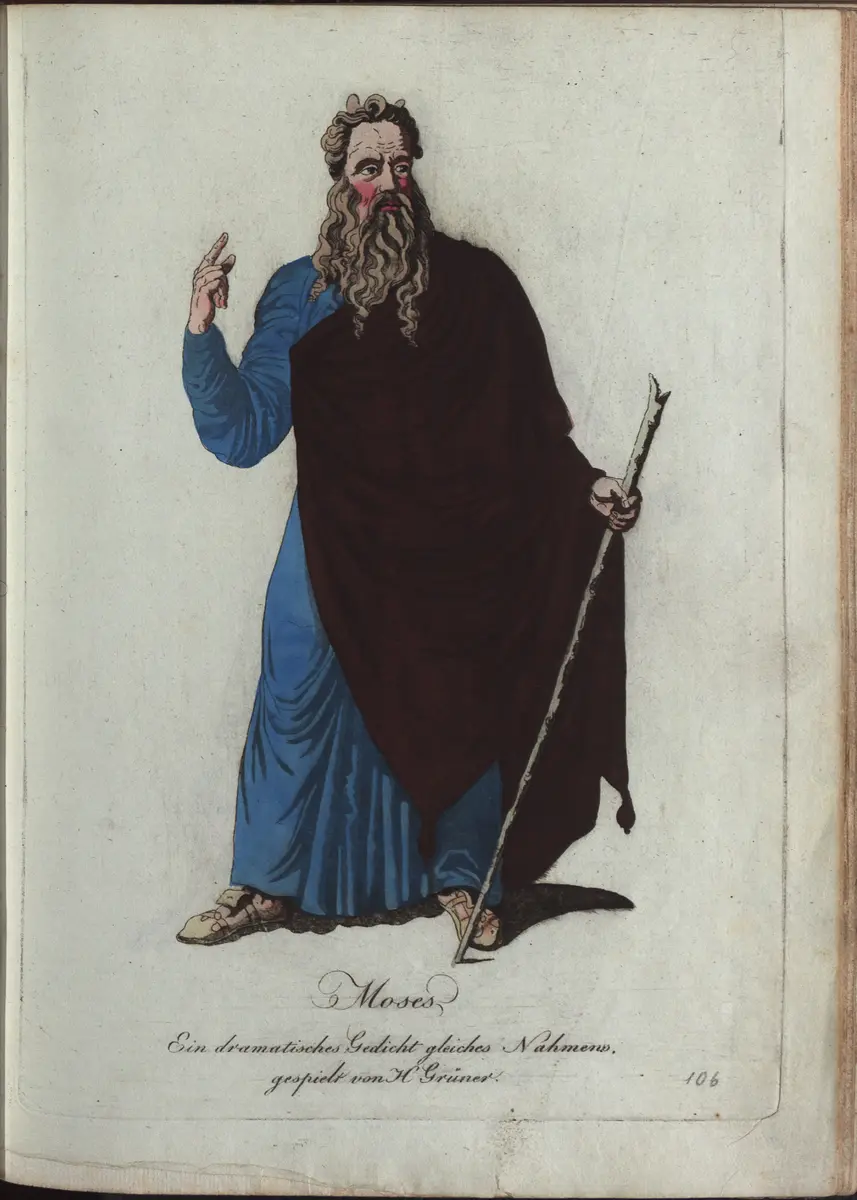 Moses, Titel der Serie: Auswahl schöner Costumes für Theater- und Ball-Anzüge