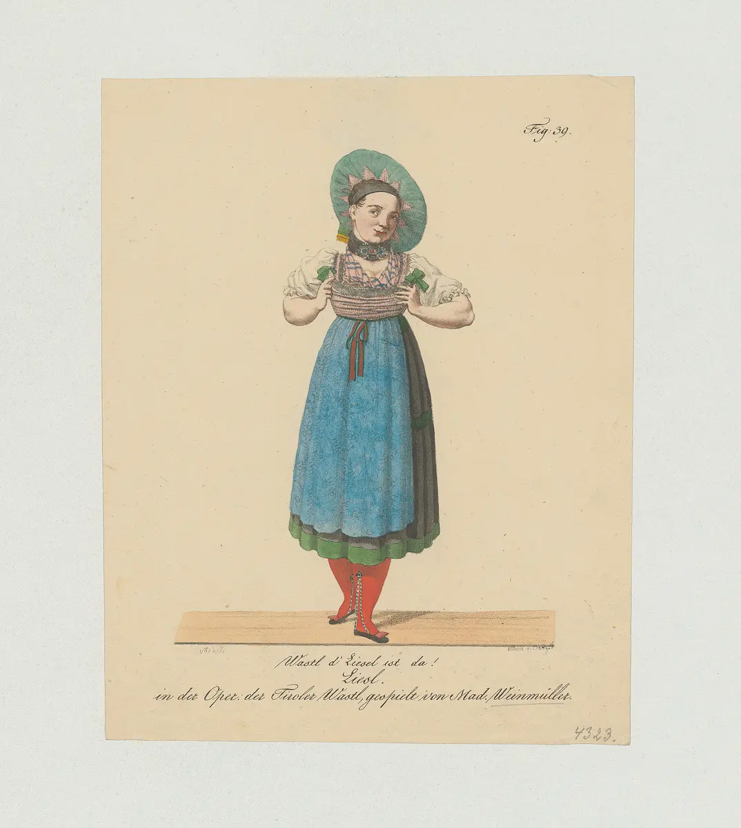 Frau Weinmüller, Name der Zeitschrift: Münchner Theater-Journal, Verweis auf Stücktitel: Der Tiroler Wastl
