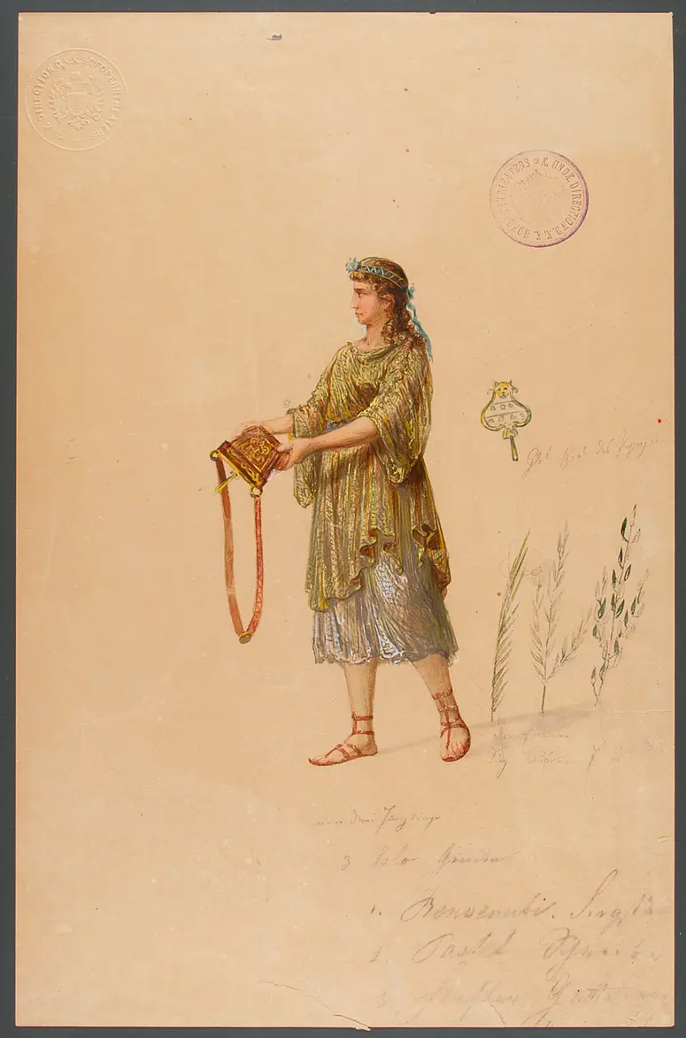 Die Zauberflöte, Titel der Serie: Figurinen des k.k. Hofoperntheaters