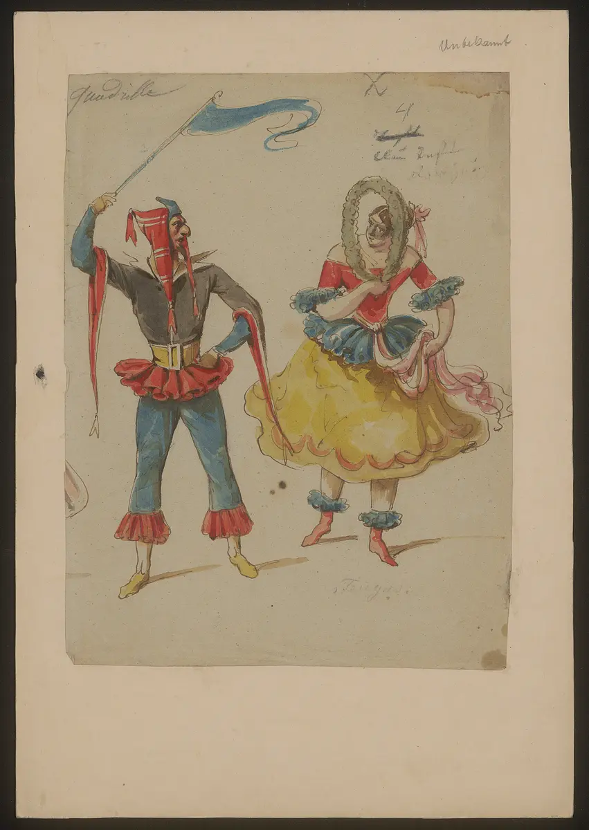 Der Liebe Wahn und Wahrheit, Suchtitel: Commedia- oder Tanzfiguren