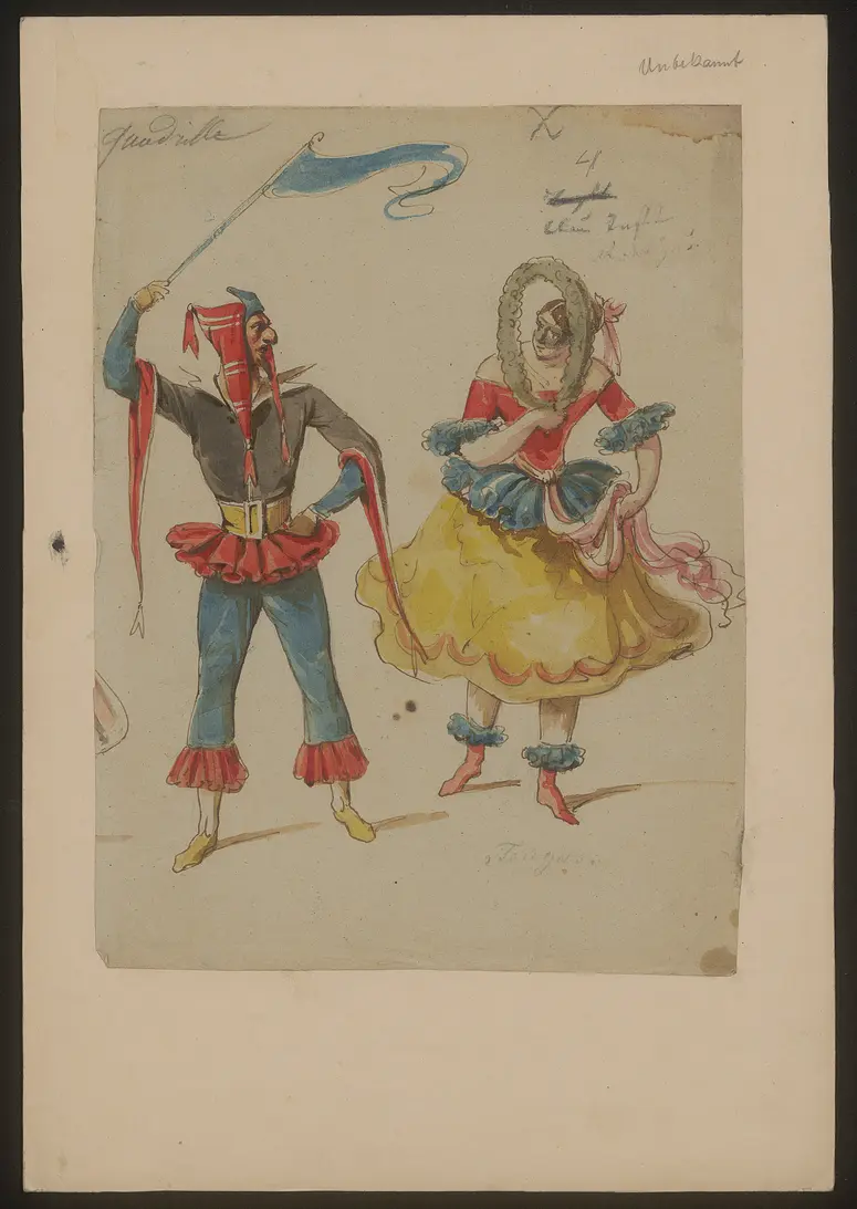 Der Liebe Wahn und Wahrheit, Suchtitel: Commedia- oder Tanzfiguren