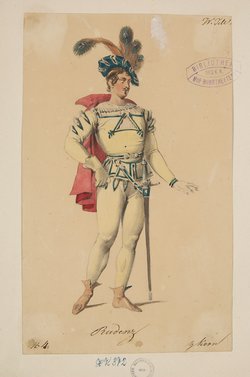 Wilhelm Tell, Titel der Serie: Figurinen des k.k. Hof-Burgtheaters