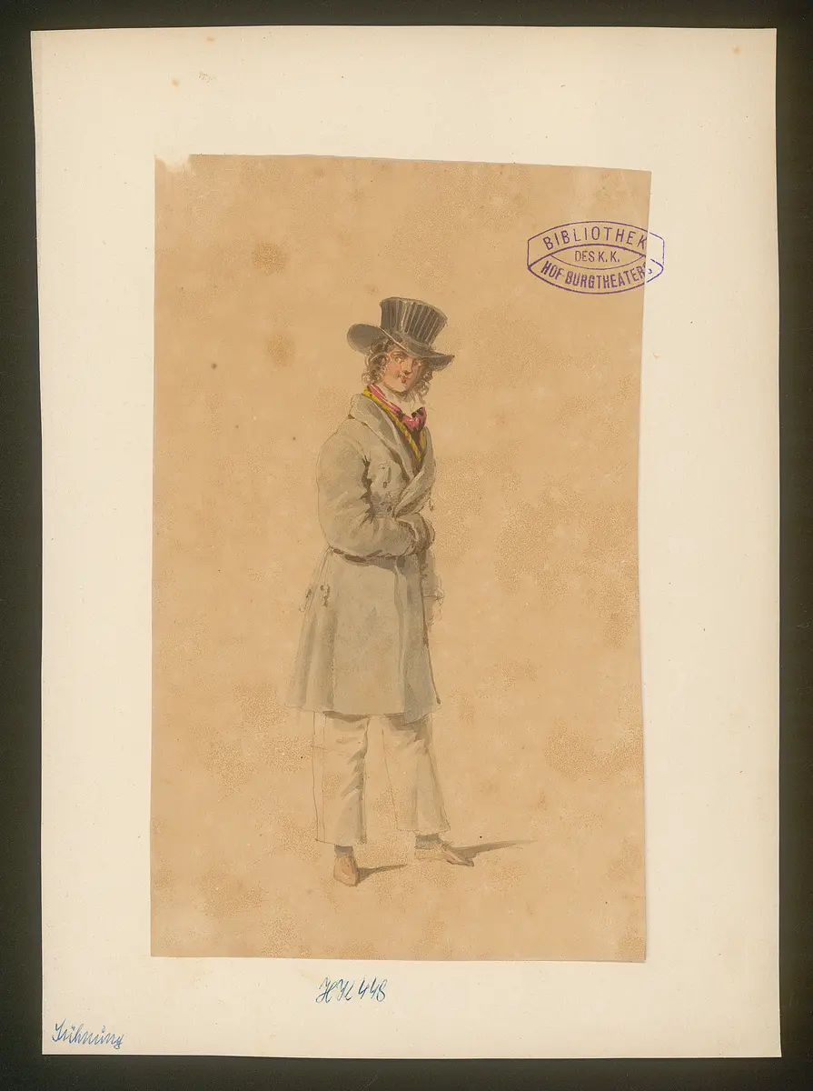 Sühnung, Titel der Serie: Figurinen des k.k. Hof-Burgtheaters