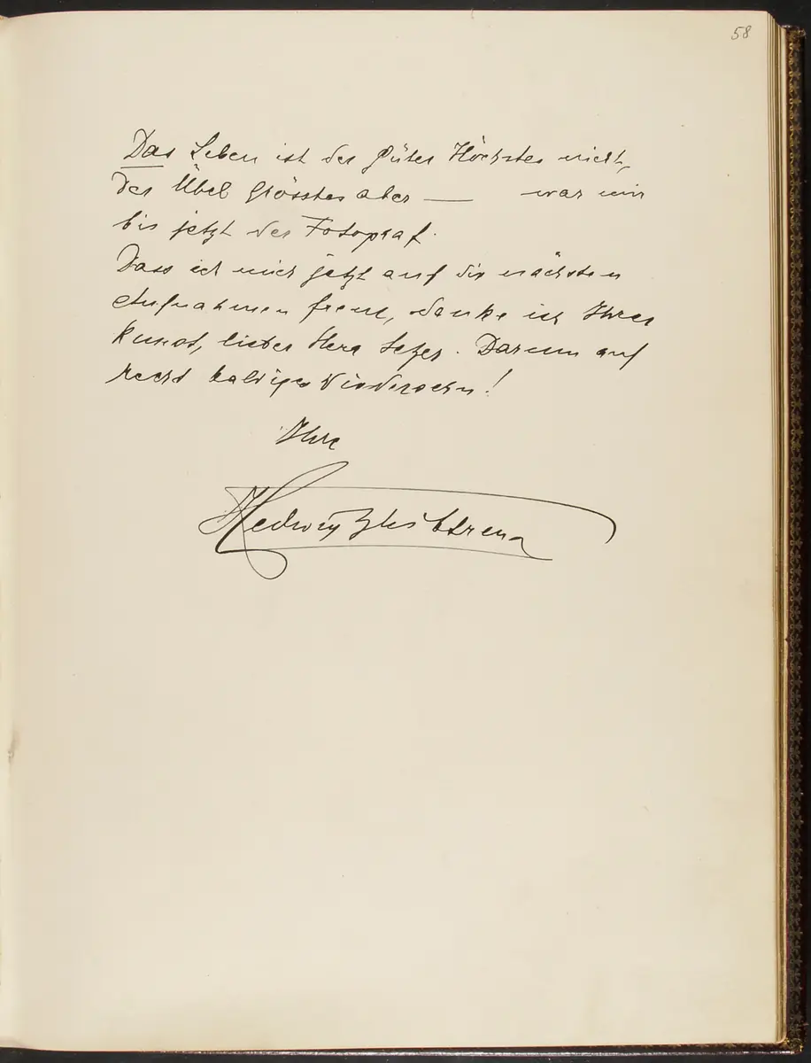 Gästebuch. Atelier Franz-Xaver Setzer, Wien