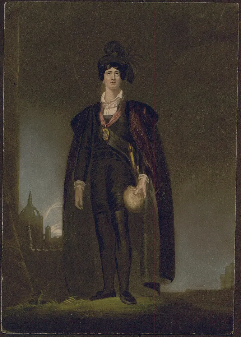 John Philip Kemble, Verweis auf Stücktitel: Hamlet