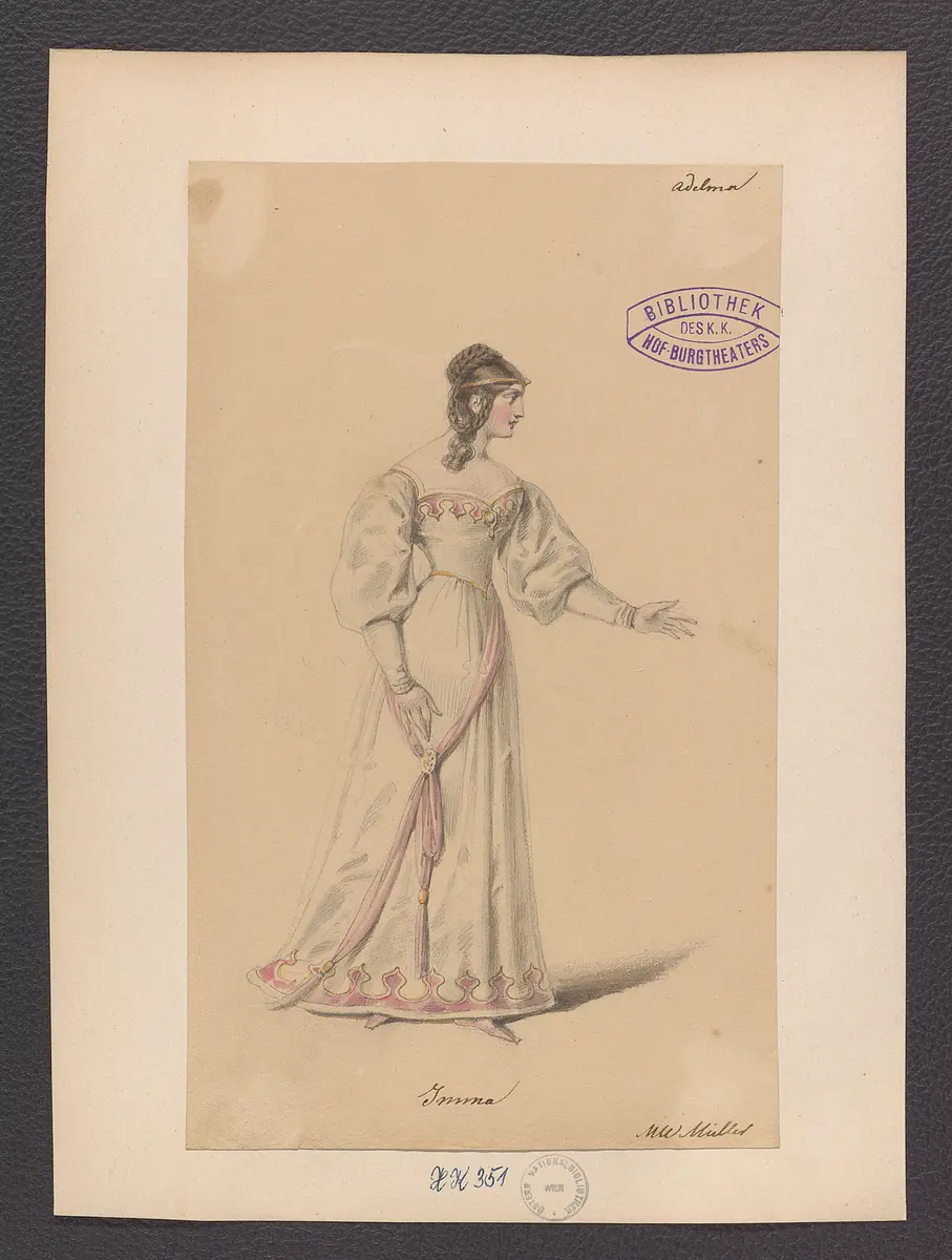 Adelma, Originaltitel: Adelma, Titel der Serie: Figurinen des k.k. Hof-Burgtheaters