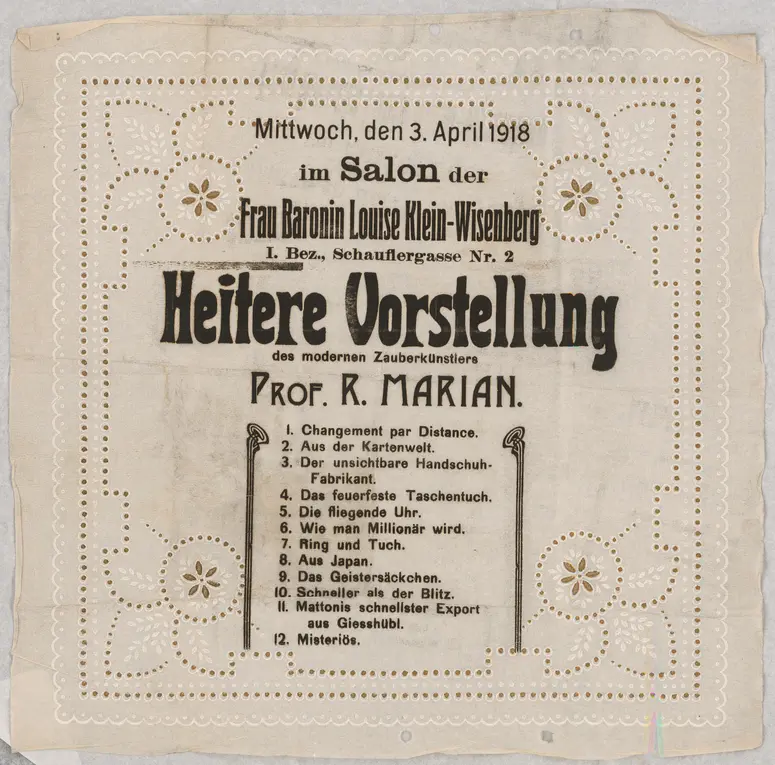 Heitere Vorstellung des modernen Zauberkünstlers