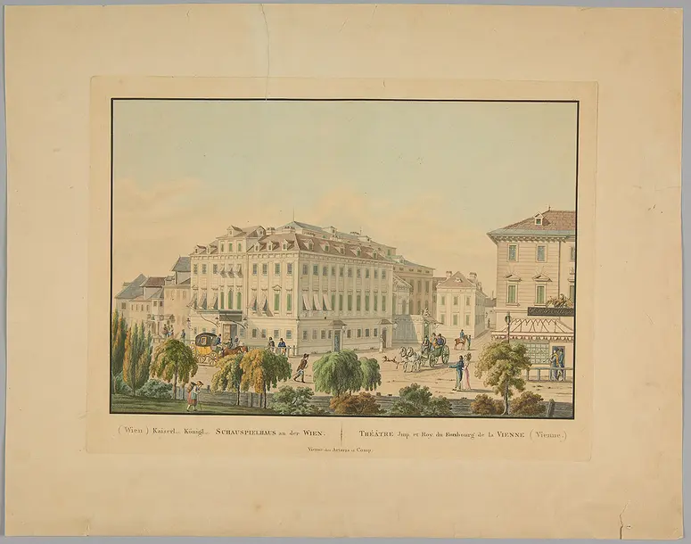 Wien, Theater an der Wien, Titel in Vorlageform: (Wien) Kaiserl. Königl. Schauspielhaus an der Wien, Titel in Vorlageform: Théâtre Imp. et Roy. du Fauxbourg de la Vienne (Vienne)