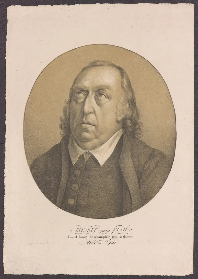 Siegfried Gotthelf Koch, Verweis auf Stücktitel: Der Taubstumme, Titel der Serie: Ehrengalerie des K.K. Hof-Burgtheaters