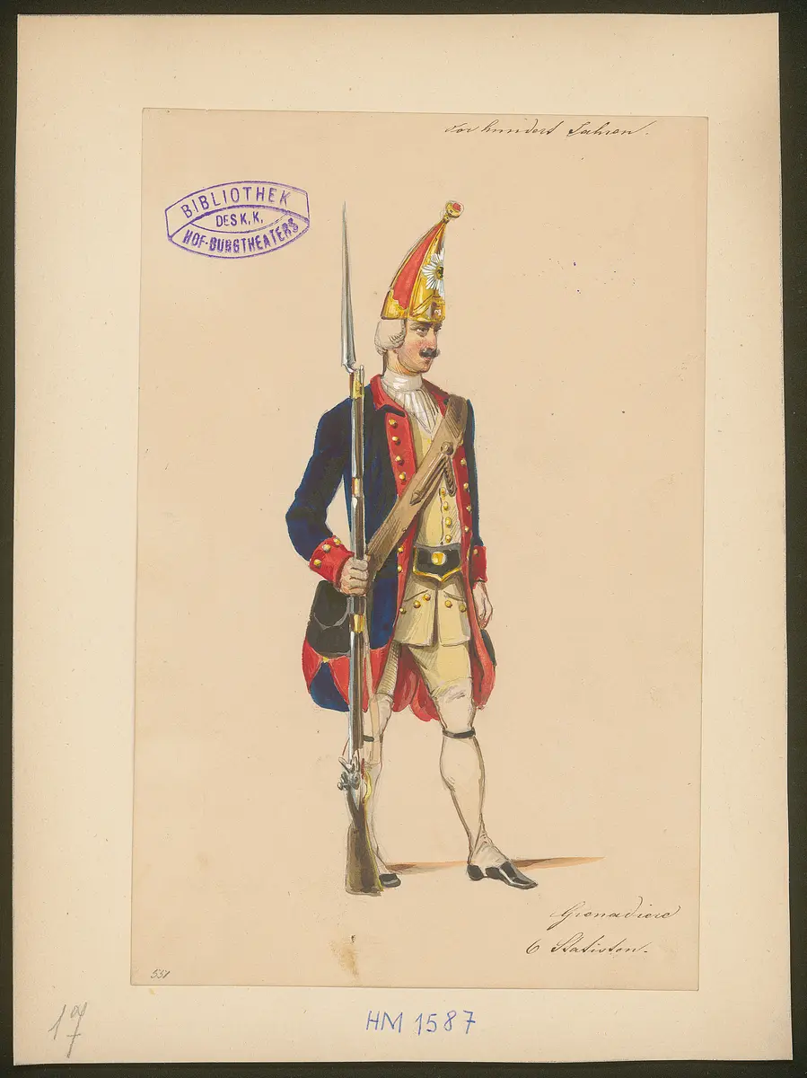 Vor hundert Jahren, Titel der Serie: Figurinen des k.k. Hof-Burgtheaters