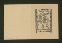 Jedermann, Titel in Vorlageform: Jedermann. Das Spiel vom Sterben des reichen Mannes