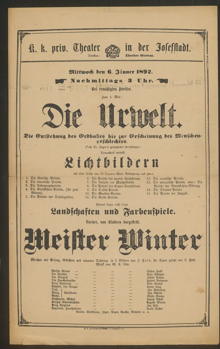 Die Urwelt, Meister Winter