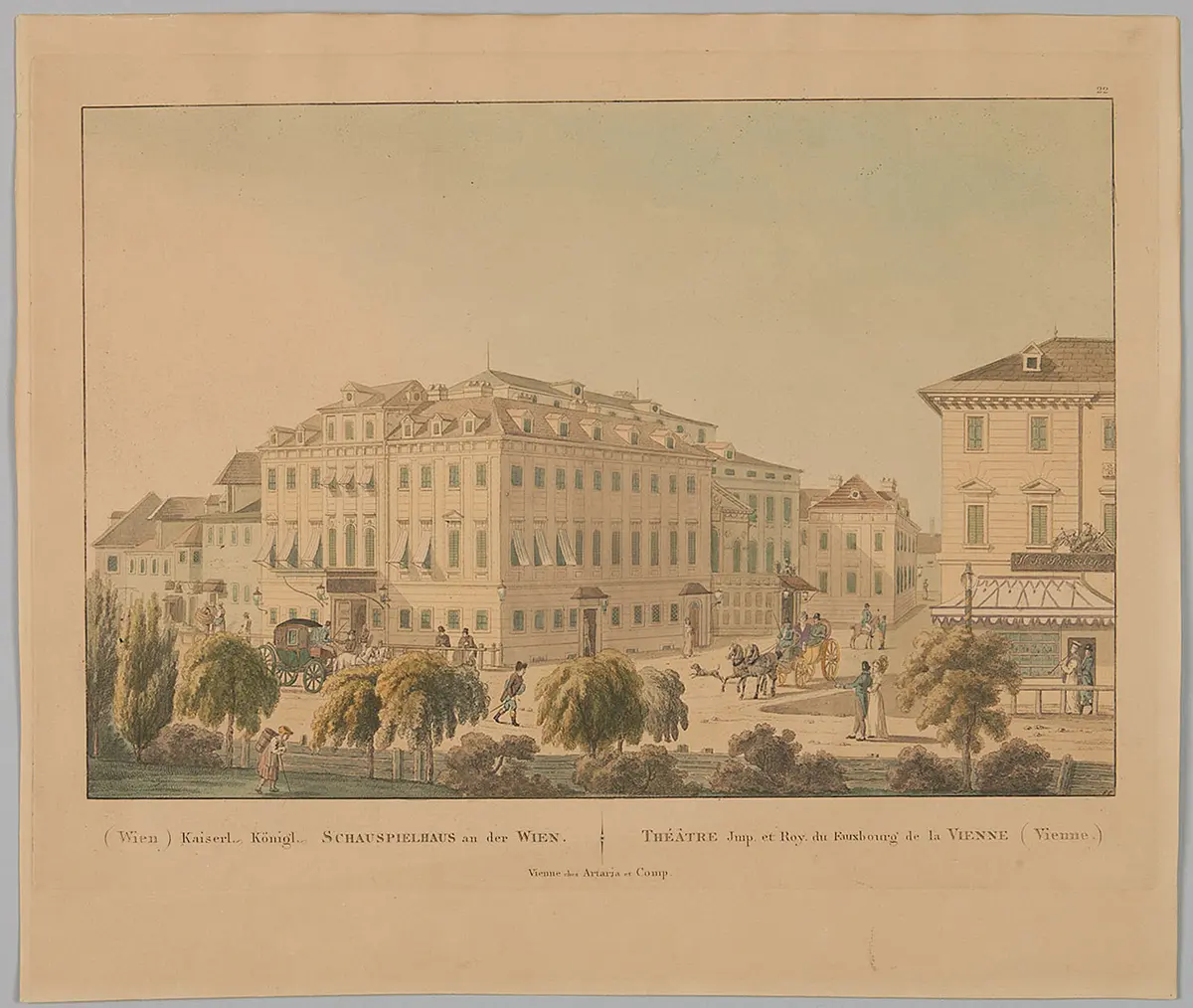 Wien, Theater an der Wien, Titel in Vorlageform: (Wien) Kaiserl. Königl. Schauspielhaus an der Wien, Titel in Vorlageform: Théâtre Imp. et Roy. du Fauxbourg de la Vienne (Vienne)