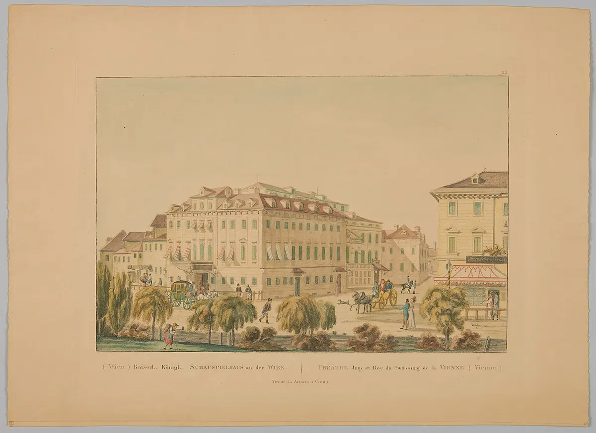 Wien, Theater an der Wien, Titel in Vorlageform: (Wien) Kaiserl. Königl. Schauspielhaus an der Wien, Titel in Vorlageform: Théâtre Imp. et Roy. du Fauxbourg de la Vienne (Vienne)
