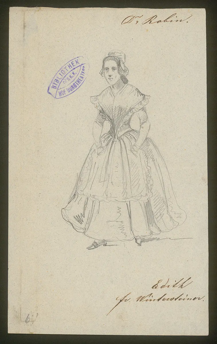 Doktor Robin, Originaltitel: Le Docteur Robin, Titel der Serie: Figurinen des k.k. Hof-Burgtheaters