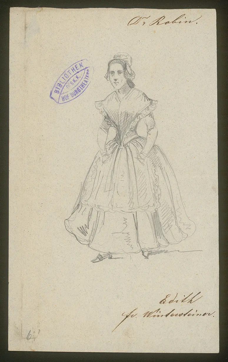 Doktor Robin, Originaltitel: Le Docteur Robin, Titel der Serie: Figurinen des k.k. Hof-Burgtheaters