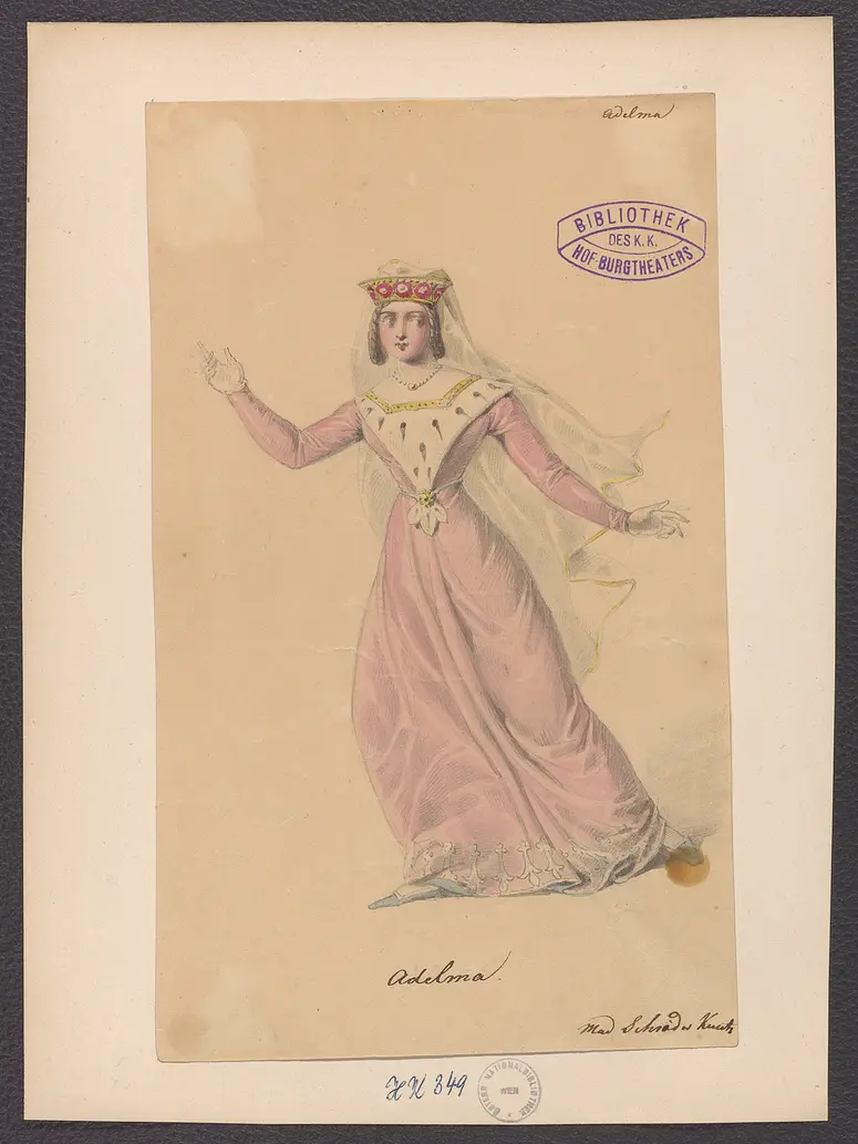 Adelma, Originaltitel: Adelma, Titel der Serie: Figurinen des k.k. Hof-Burgtheaters
