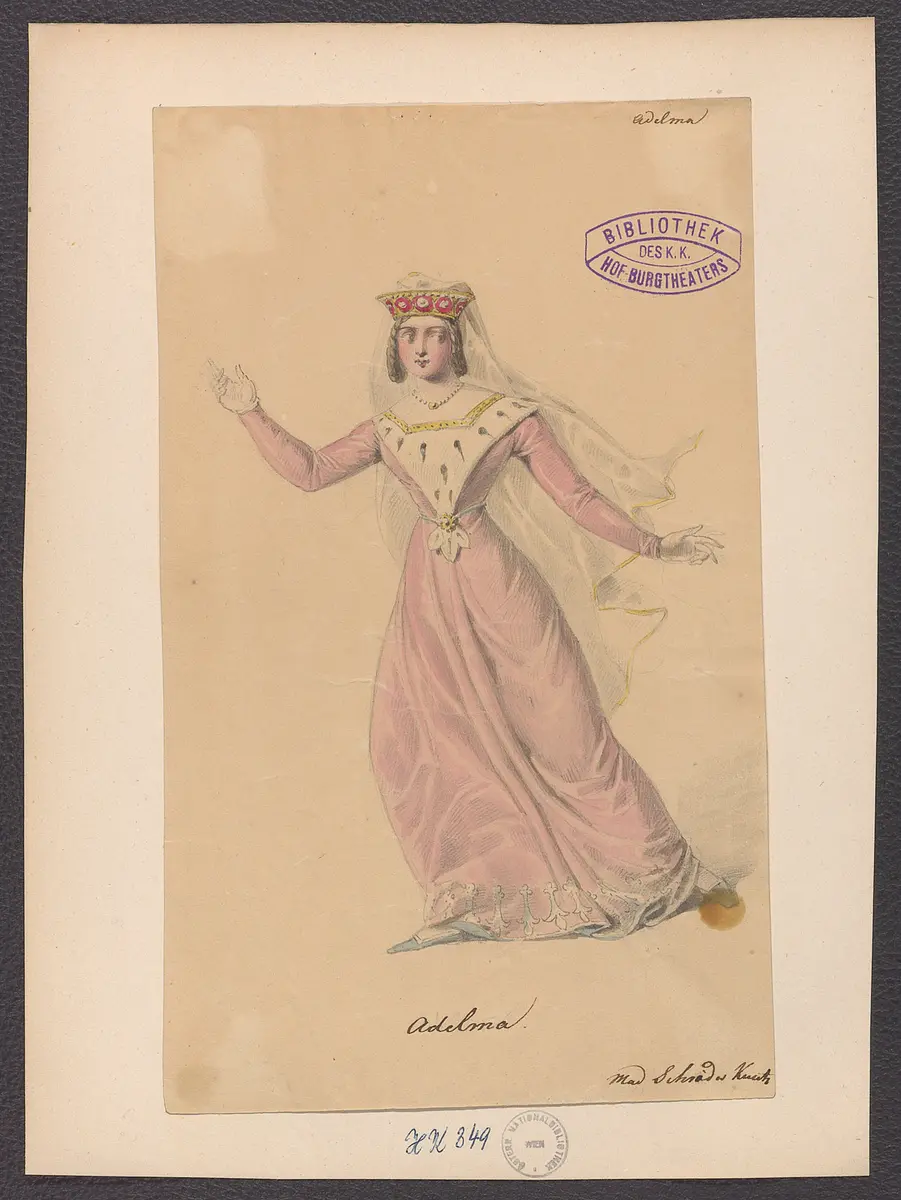 Adelma, Originaltitel: Adelma, Titel der Serie: Figurinen des k.k. Hof-Burgtheaters