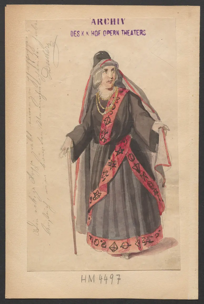 Ein Maskenball, Originaltitel: Un ballo in maschera, Titel der Serie: Figurinen des k.k. Hofoperntheaters