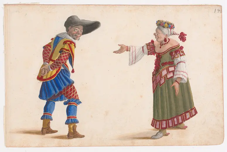 Narr und Närrin, Titel der Serie: Buffoni e Matti