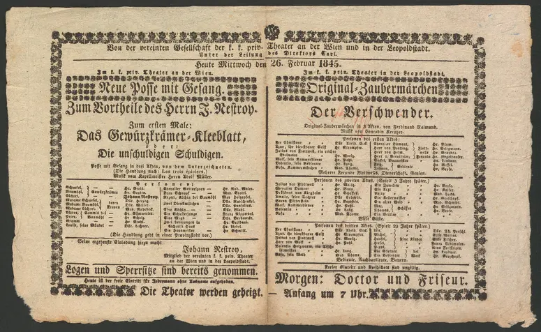 Das Gewürzkrämer-Kleeblatt, oder Die unschuldigen Schuldigen, Der Verschwender