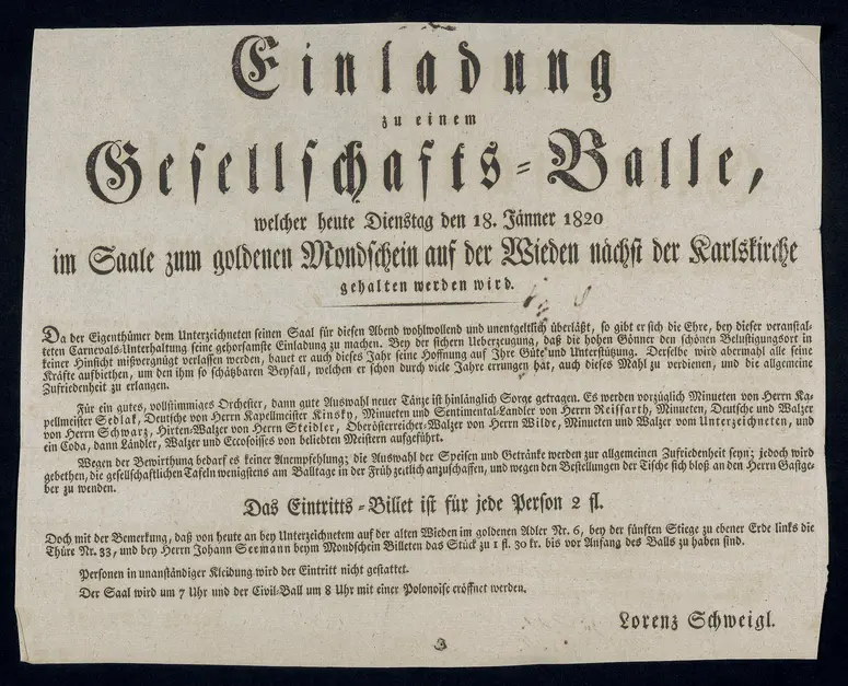 Gesellschaftsball im Saal zum goldenen Mondschein