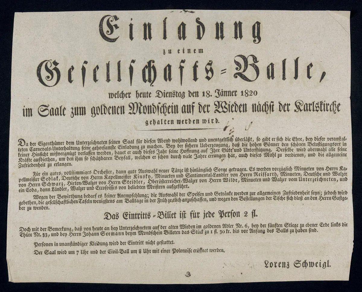 Gesellschaftsball im Saal zum goldenen Mondschein