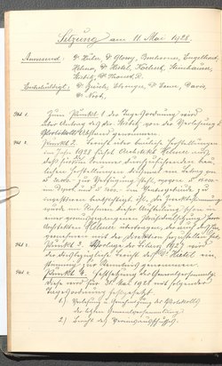 Protokolle der Ausschusssitzungen des Vereines des Deutschen Volkstheaters in Wien