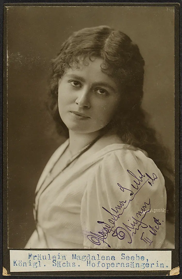 Magdalene Seebe, Verweis auf Stücktitel: Mignon