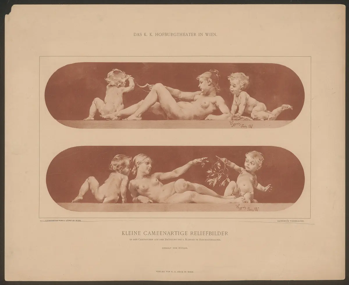 Wien, Burgtheater, Titel in Vorlageform: Das K.K. Hofburgtheater in Wien