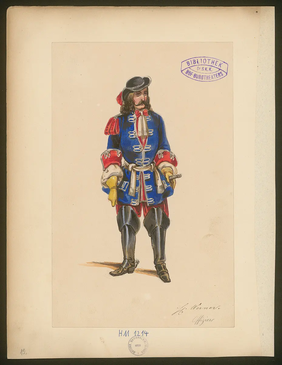 Das Urbild des Tartüffe, Titel der Serie: Figurinen des k.k. Hof-Burgtheaters