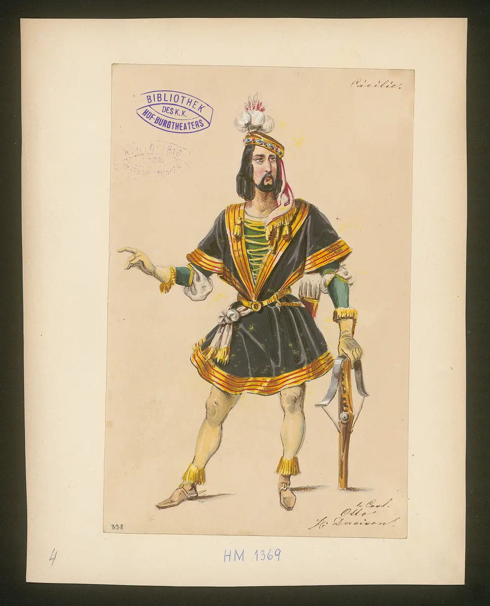 Cäcilia von Albano, Titel der Serie: Figurinen des k.k. Hof-Burgtheaters