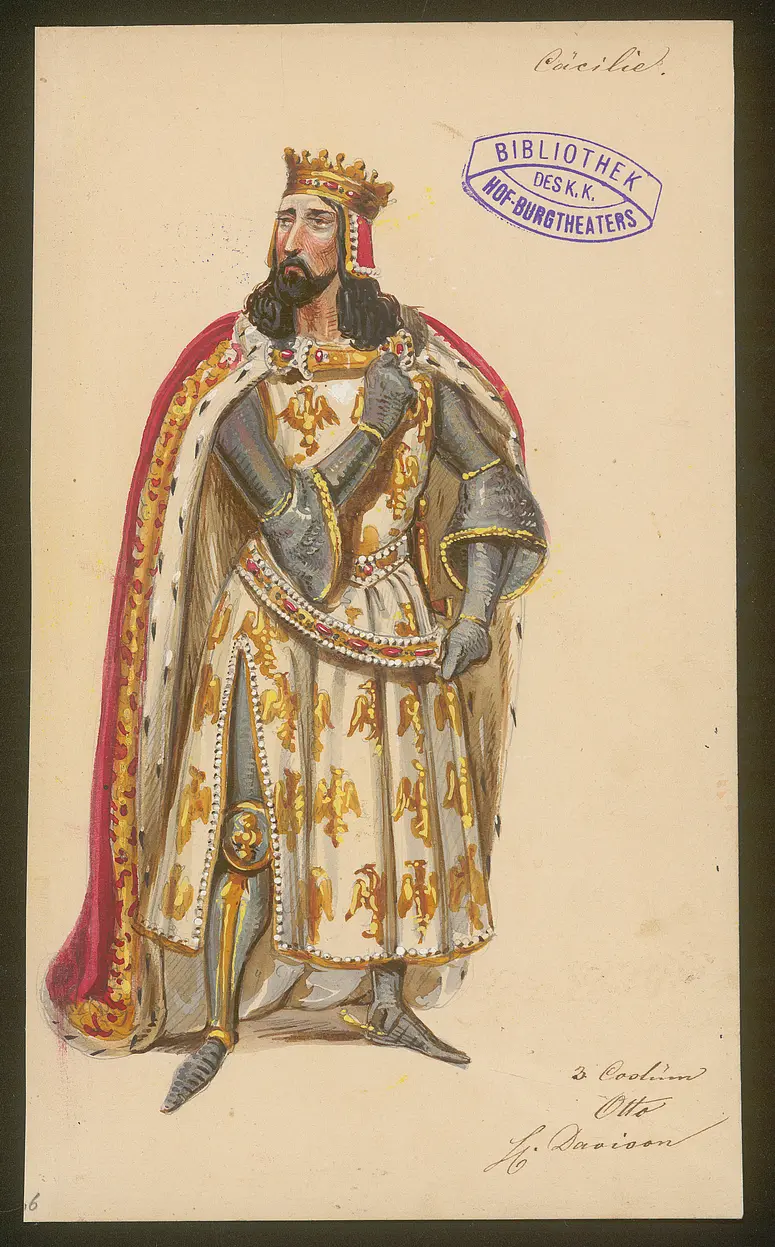 Cäcilia von Albano, Titel der Serie: Figurinen des k.k. Hof-Burgtheaters