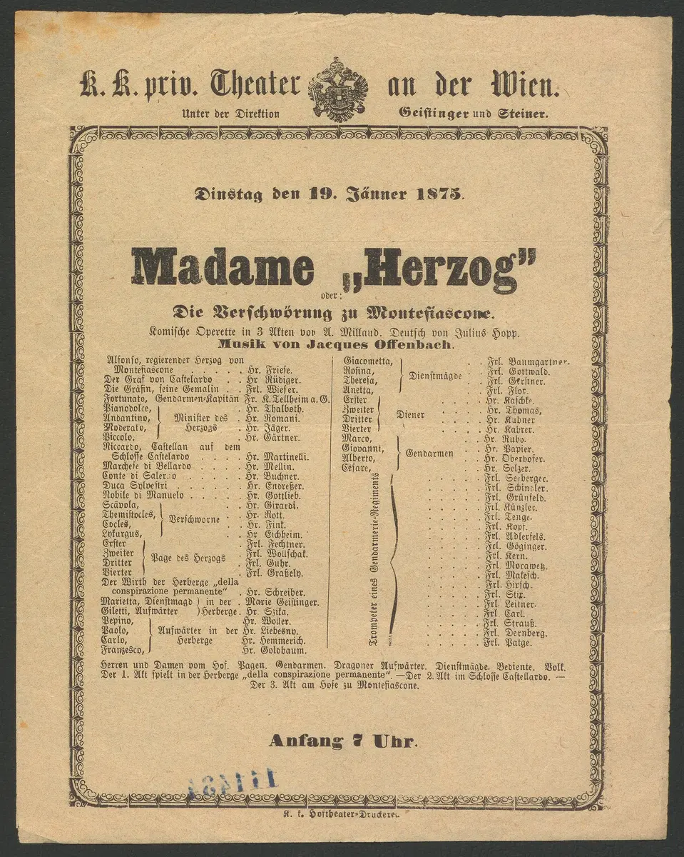 Madame Herzog , oder Die Verschwörung zu Montefiascone