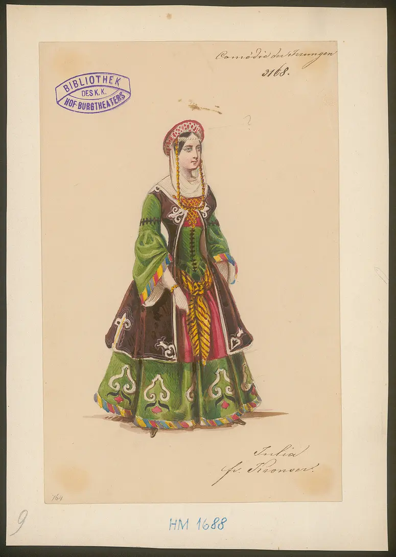 Die Komödie der Irrungen, Originaltitel: The Comedy of Errors, Titel der Serie: Figurinen des k.k. Hof-Burgtheaters