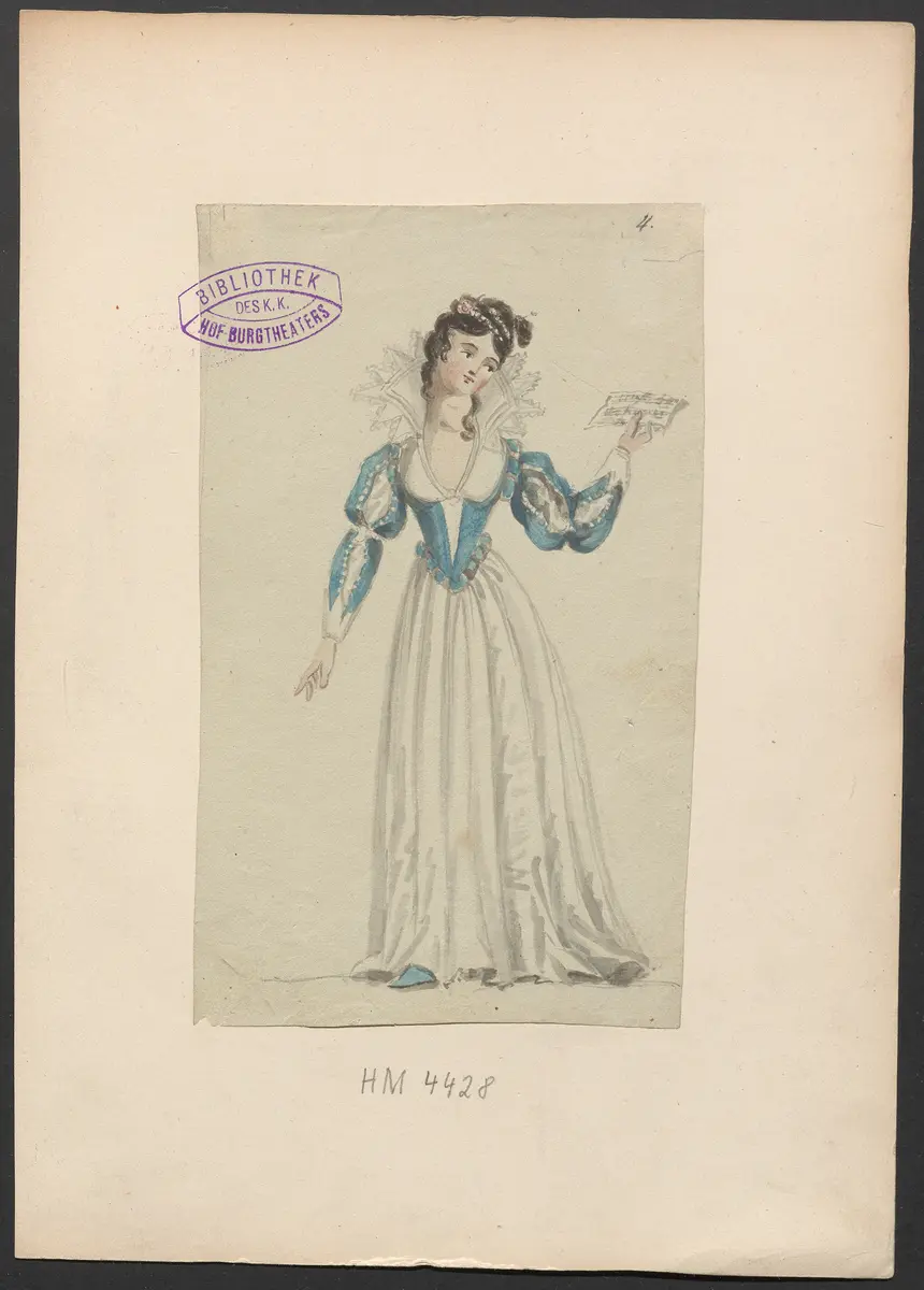 Die Hochzeit des Figaro, Originaltitel: Le nozze di Figaro, Titel der Serie: Figurinen des k.k. Hofoperntheaters