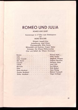 Der Raub der Lukrezia, Romeo und Julia