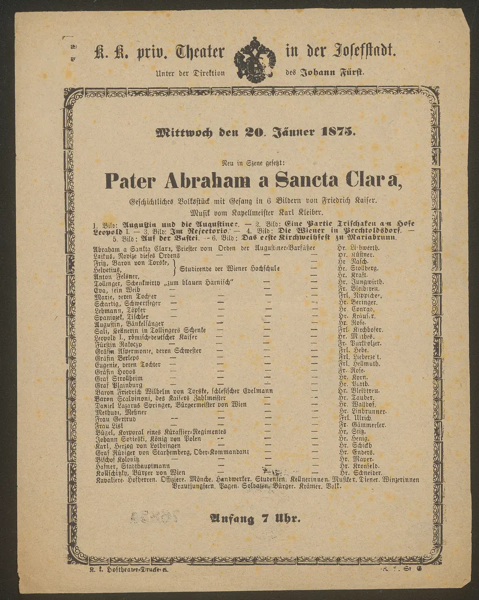 Pater Abraham a Sancta Clara