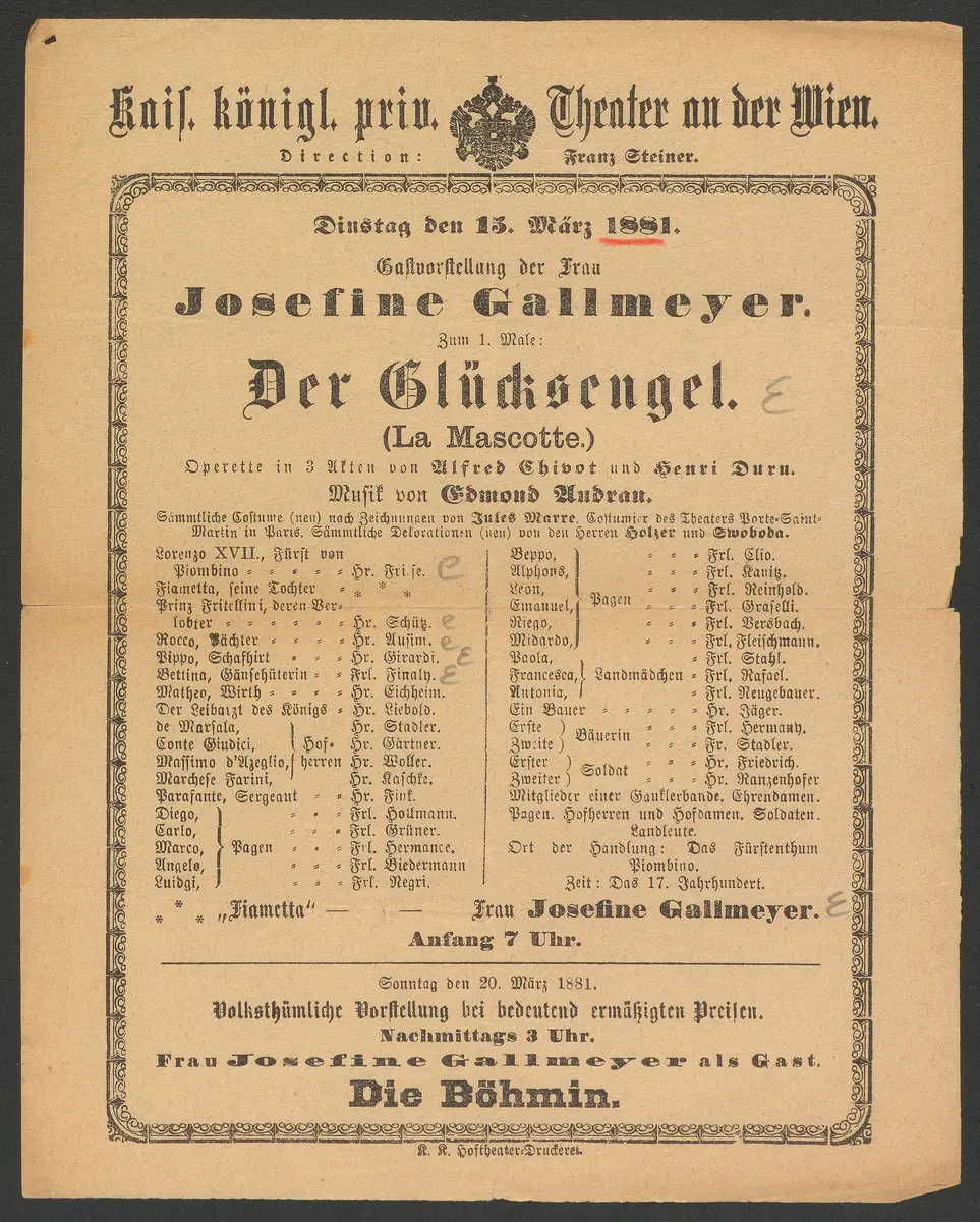 Der Glücksengel, Originaltitel: La mascotte