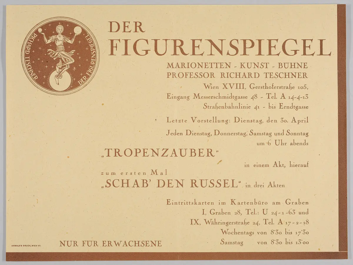 Der Figurenspiegel, Verweis auf Stücktitel: Tropenzauber, Verweis auf Stücktitel: Schab' den Rüssel