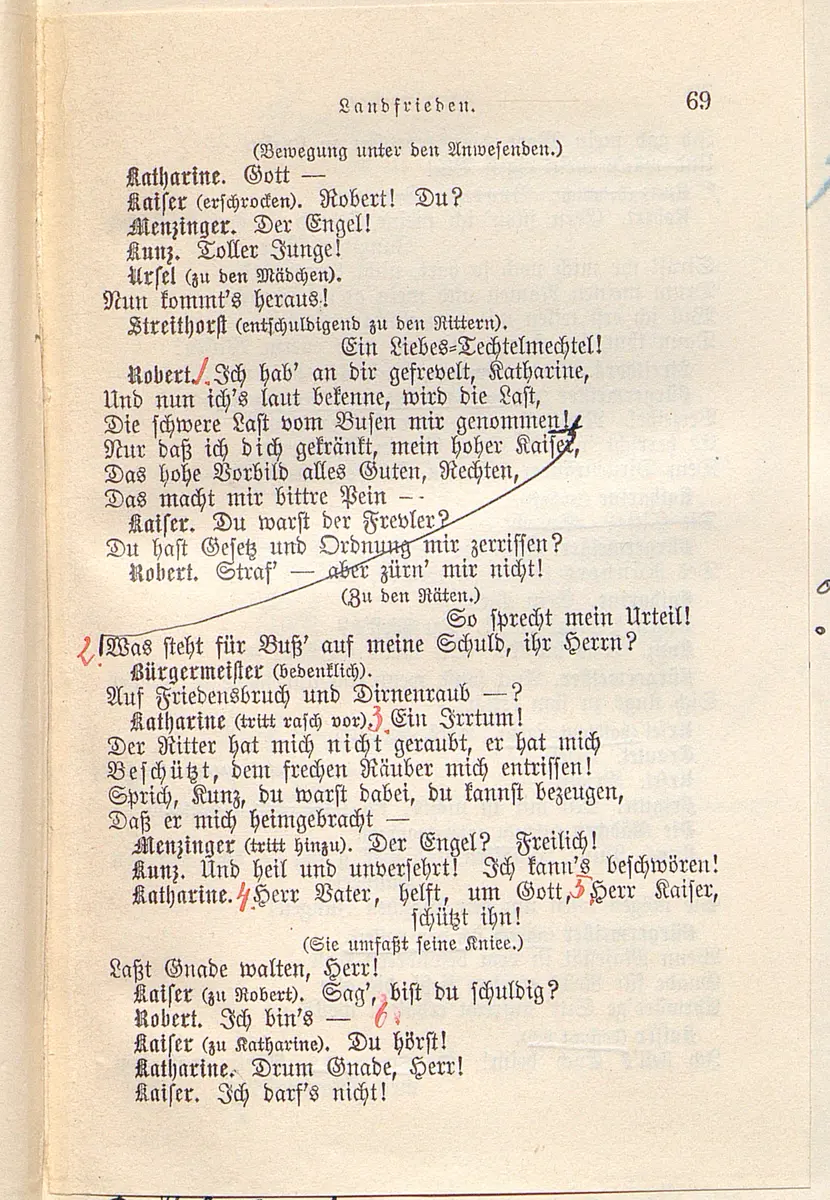 Landfrieden. Deutsche Komödie in drei Aufzügen