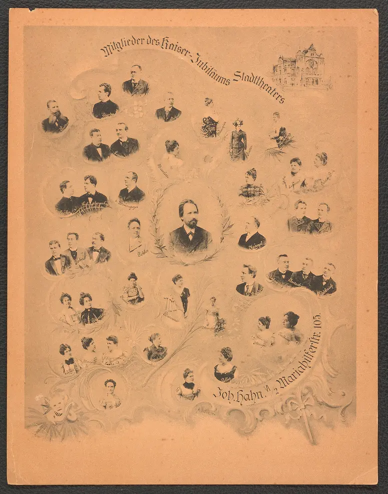Ensemblemitglieder des Kaiser-Jubiläums-Stadttheaters in Wien, Weiterer Titel: Wien, Kaiser-Jubiläums-Stadttheater