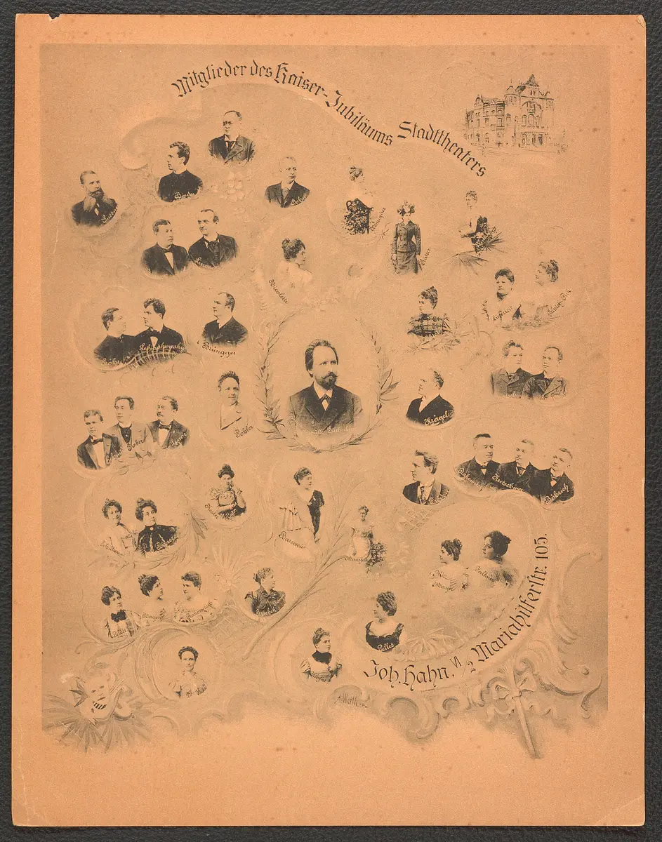 Ensemblemitglieder des Kaiser-Jubiläums-Stadttheaters in Wien, Weiterer Titel: Wien, Kaiser-Jubiläums-Stadttheater