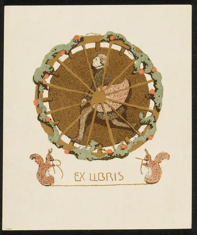 Exlibris Richard Teschner, Titel in Vorlageform: Exlibris R T