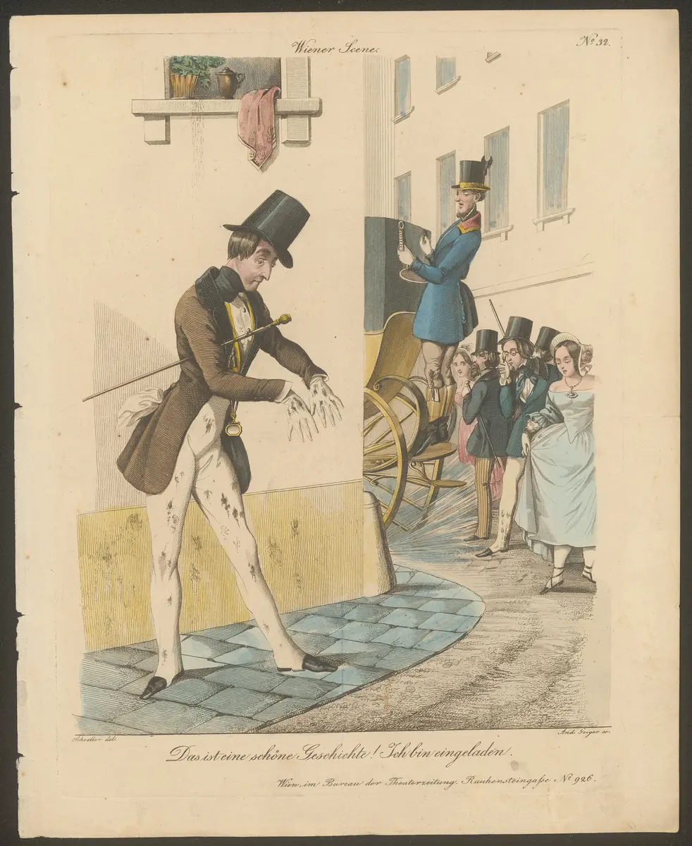 Das ist eine schöne Geschichte! Ich bin eingeladen., Titel der Serie: Wiener Scene, Name der Zeitschrift: Wiener Theaterzeitung