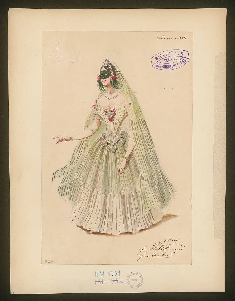 Struensee und die Deutschen in Dänemark, Titel der Serie: Figurinen des k.k. Hof-Burgtheaters