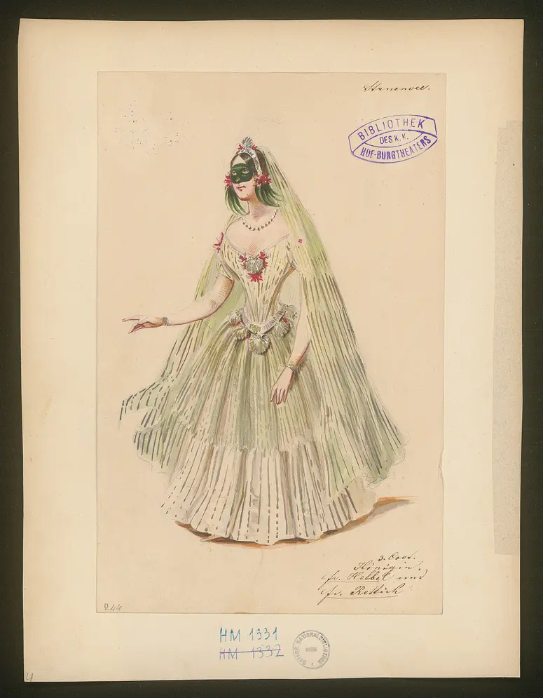 Struensee und die Deutschen in Dänemark, Titel der Serie: Figurinen des k.k. Hof-Burgtheaters