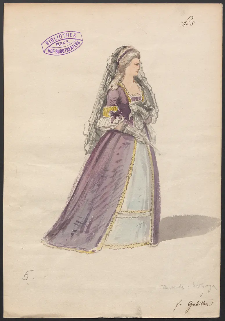 Doktor Ritter, Titel der Serie: Figurinen des k.k. Hof-Burgtheaters
