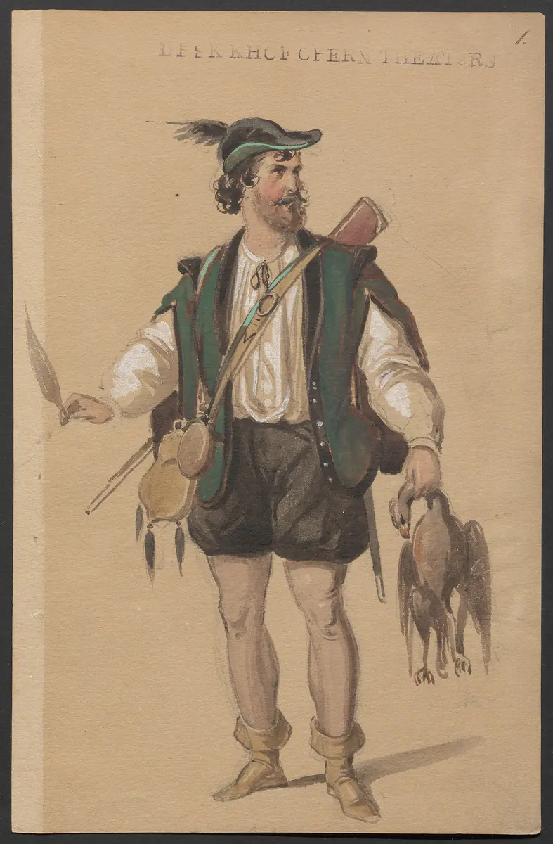 Der Freischütz, Titel der Serie: Figurinen des k.k. Hofoperntheaters