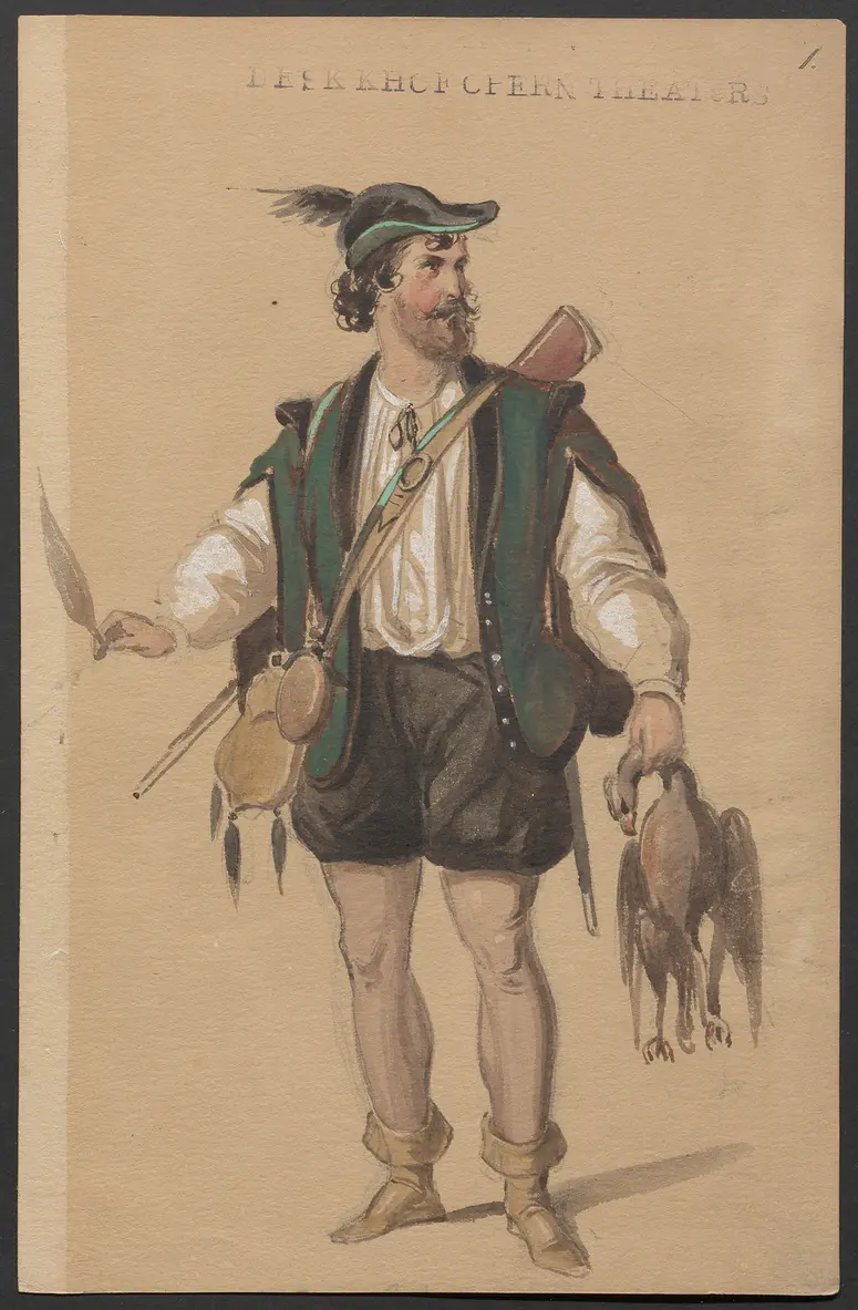Der Freischütz, Titel der Serie: Figurinen des k.k. Hofoperntheaters